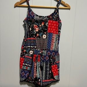 Floral Pattern Romper